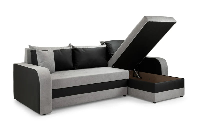 Carnaby Sofa Boucle Grey U Shape Corner
