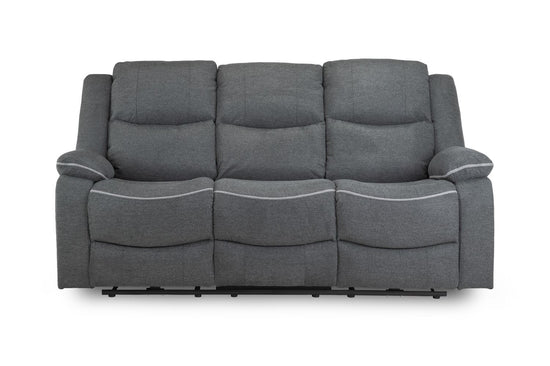 Harald Electric Recliner Sofa Graphite 3 Seater