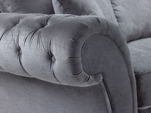 Windsor Fullback Sofa Grey Large Corner